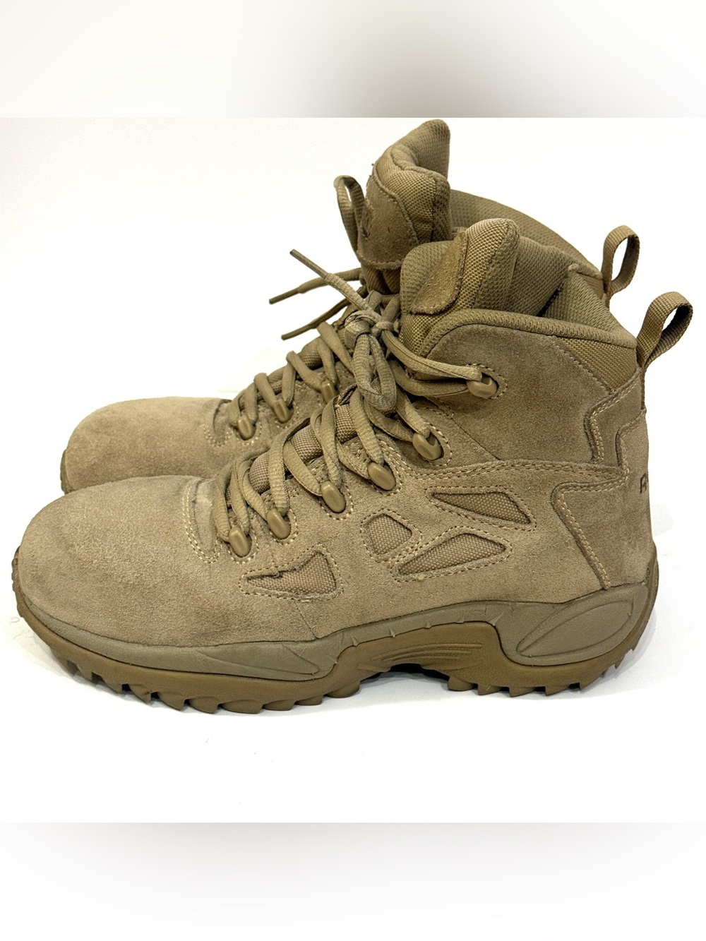 Reebok Rapid Response RB8694 Men’s 8M Desert Tan Composite Toe Tactical Boots